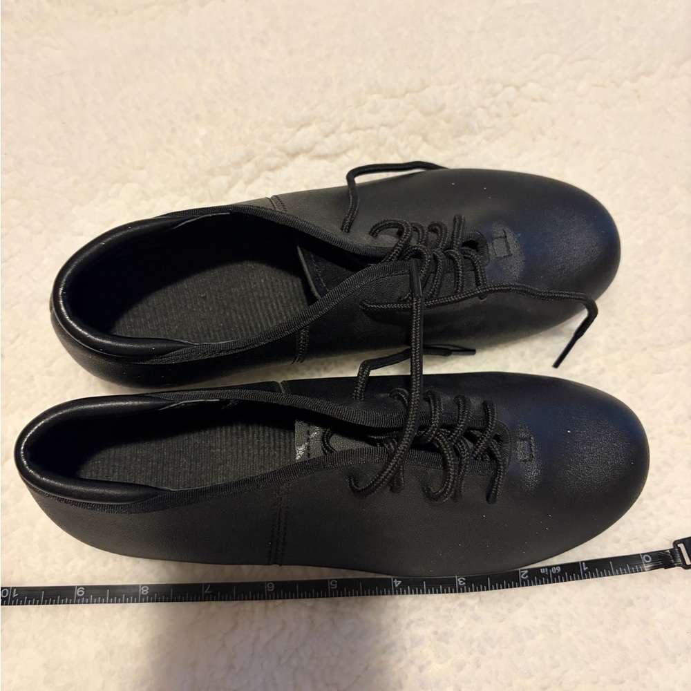 Black Lace-Up Tap Shoes